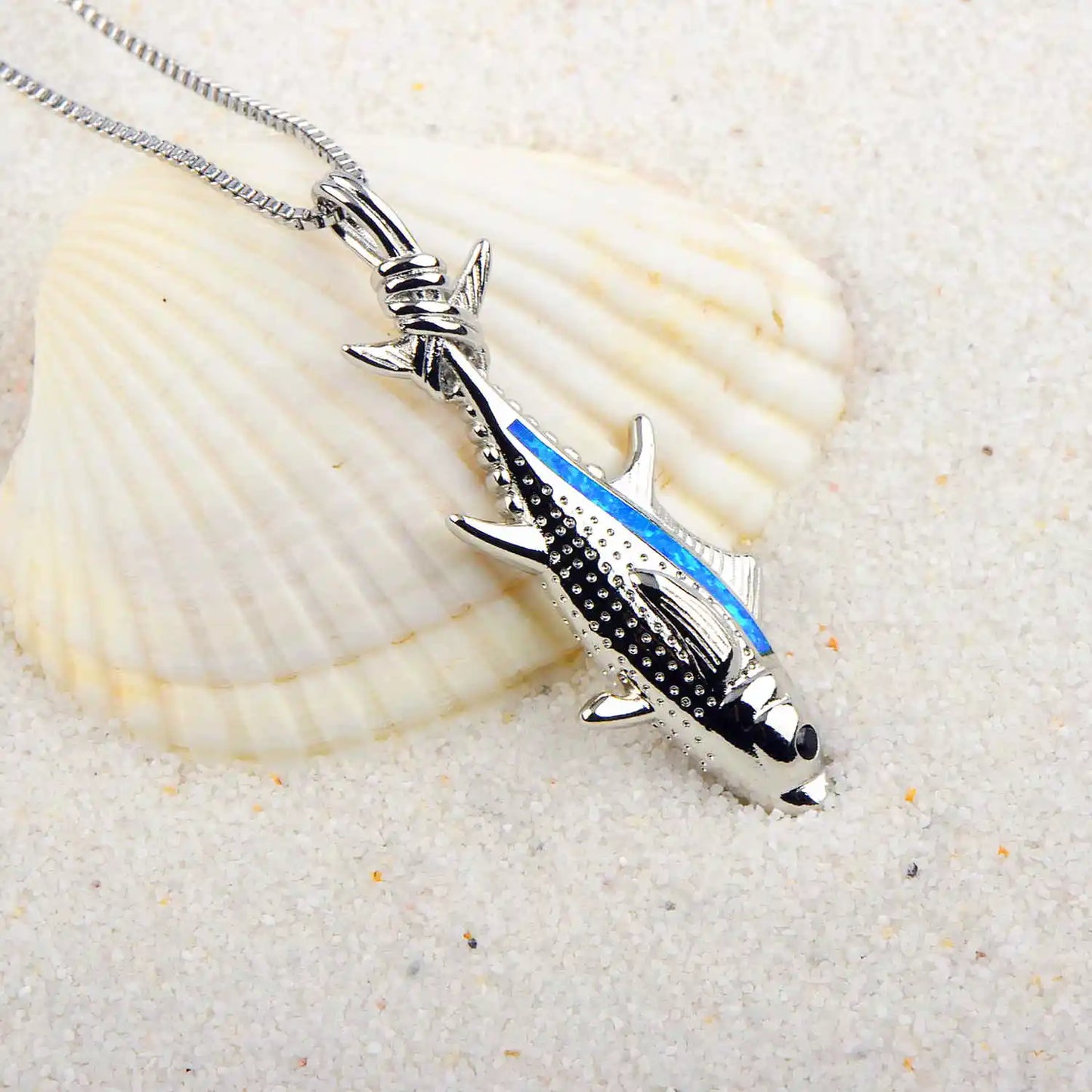 Animal Silver Plated Copper Alloy Opal Lariat Necklace for Women Aobao
