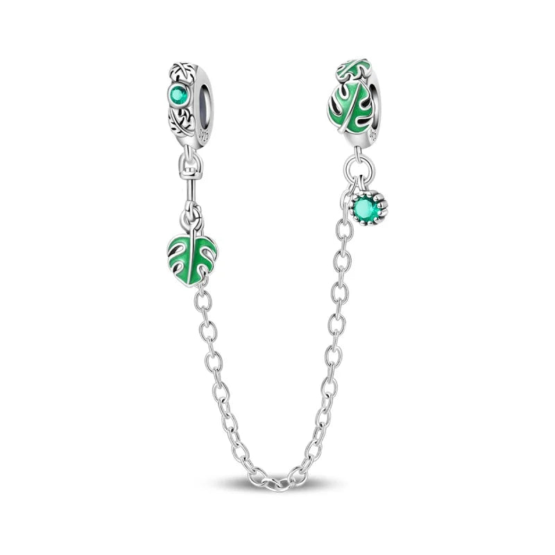 S&S Four Leaf Clover Zircon & Enamel 925 Silver Jewellery | Rings, Earrings, Bracelet & Pendant | S&S Collection