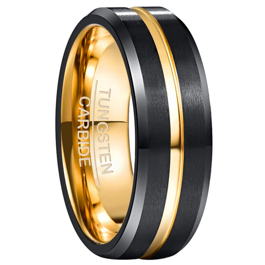 NEWLiFE REBEL Balance Rise 8mm Ring in Tungsten