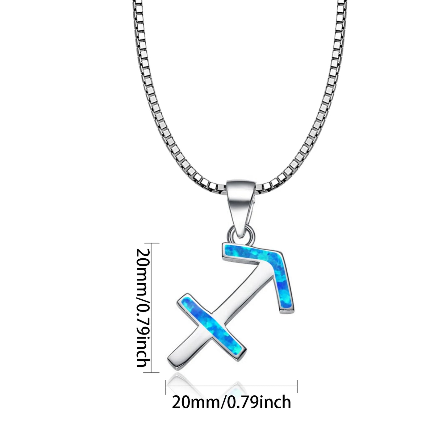 Sagittarius Zodiac Sign Pendant Necklace Aobao Modern Fashion Jewelry for Daily Wear