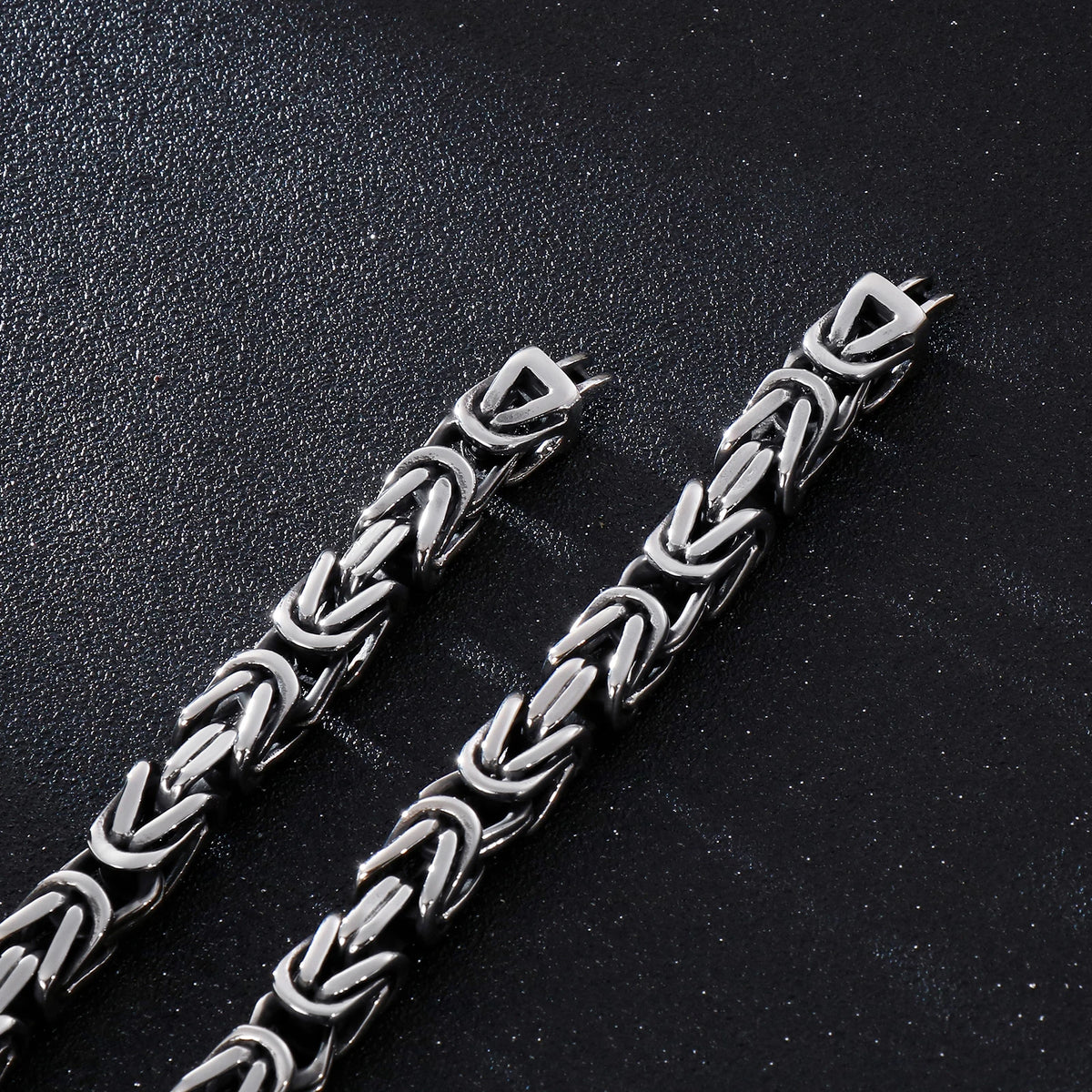 REBEL VIKING Multi-Layer Bracelet & Necklace Set – Silver Plated