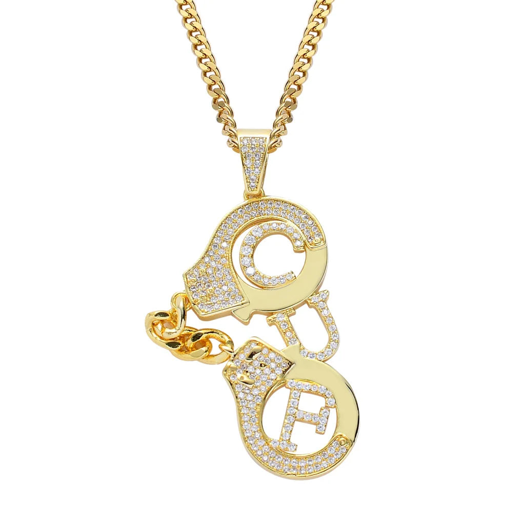 BiG-BOSS Necklace European Hip Hop Ornament Pendant Inlaid Zircon Hiohop Personality Male Trendsetter