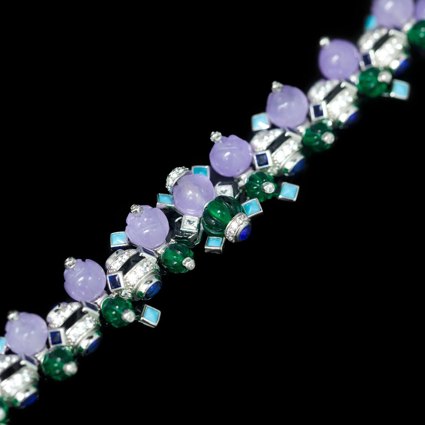 MUSHAN Jewelry Factory 925 Sterling Silver Bracelet Luxury Brand Designer High Carbon Diamond Tutti Frutti Bracelets Jewelry