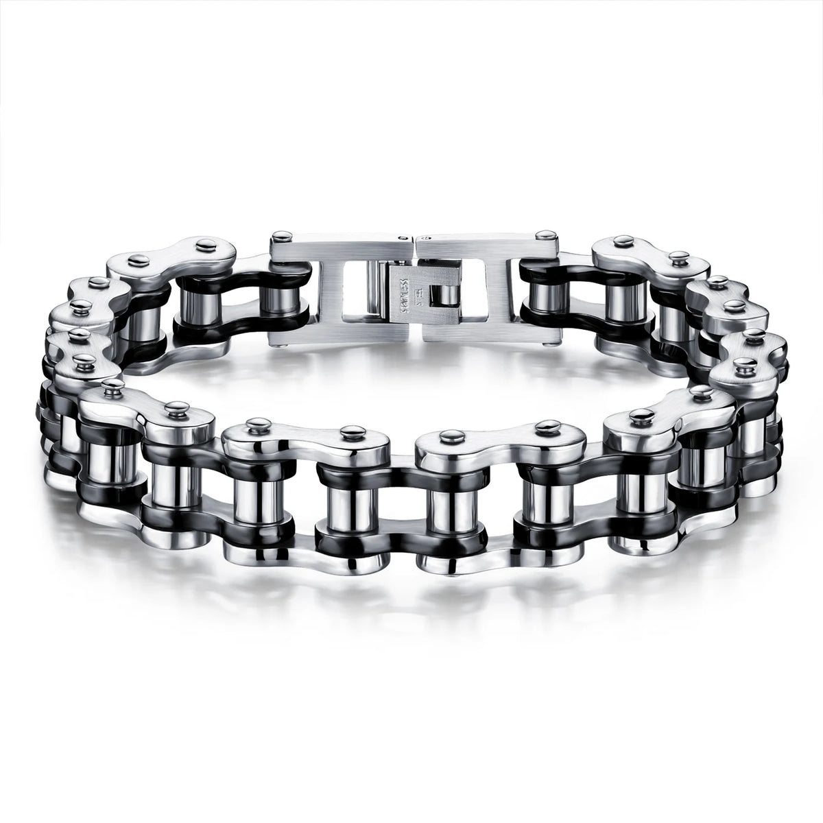 REBEL Best Quality Men Stainless Steel Fine Jewelry Bracelets Bangles for Men Hip Hop Gold Fashion Chain