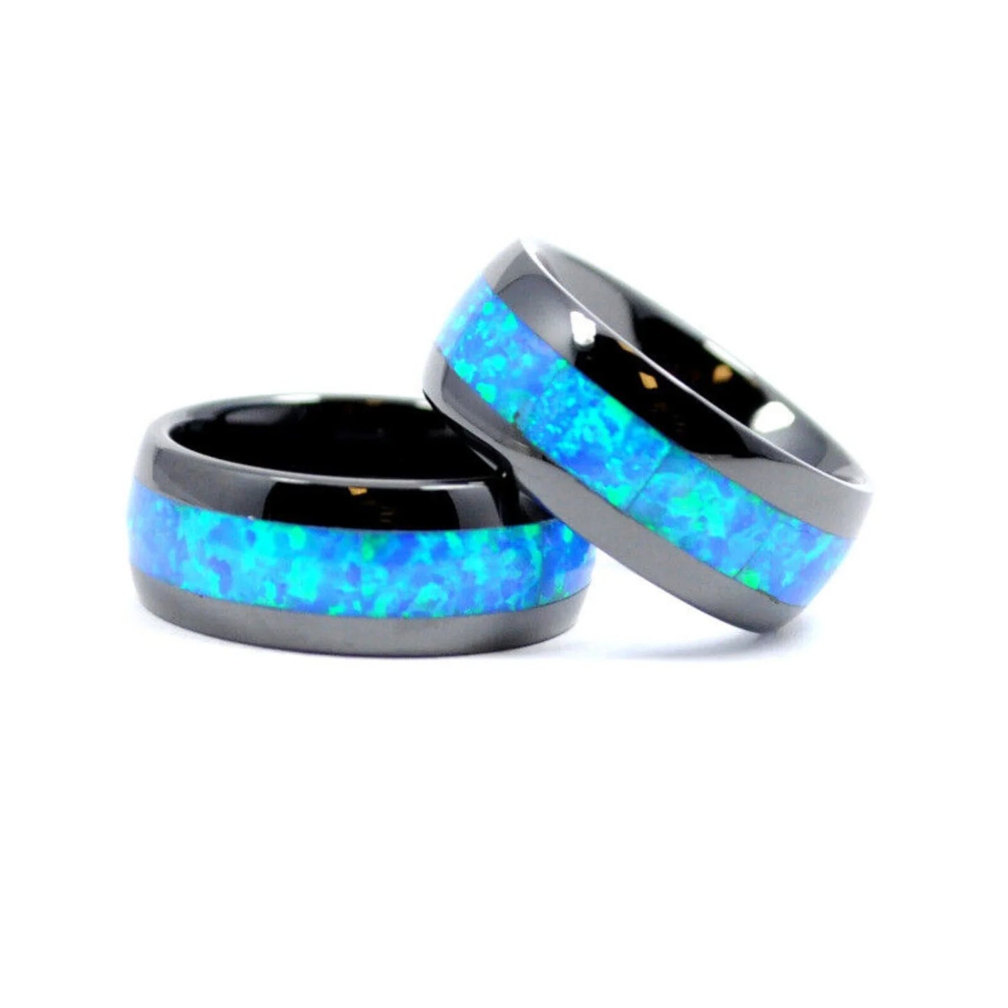 Iridescent Gem Stainless Steel Band | Dainty Daily Wear Jewelry for Women Trendy Style