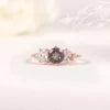 ArtistA Abiding Custom Various Designs Gold Plated 925 Silver Multishape Lab Grown Alexandrite Wedding Engagement Rings for Women