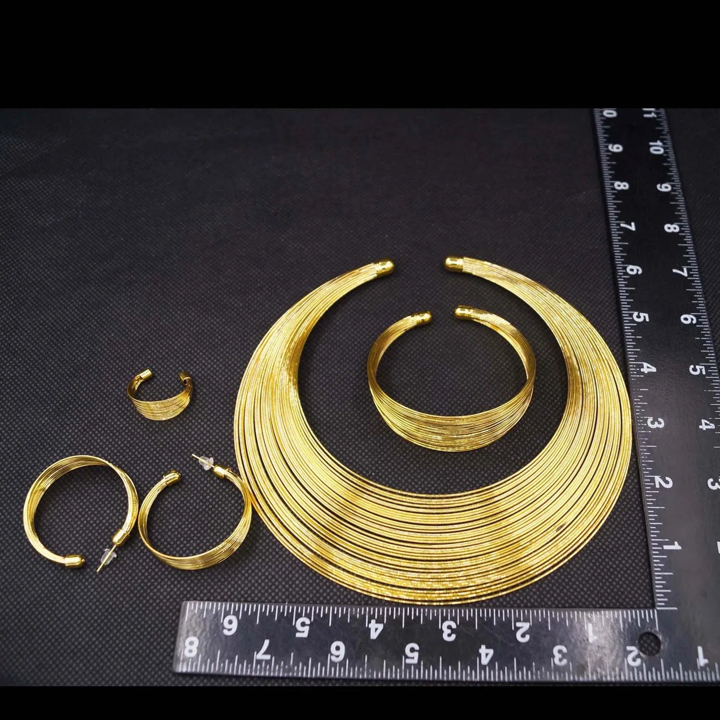 Zhuerrui Electroplated Jewelry Women's Jewelry Set Simple Fashion Necklace Bracelet Jewelry Sets Bridal Wedding Party HA20051