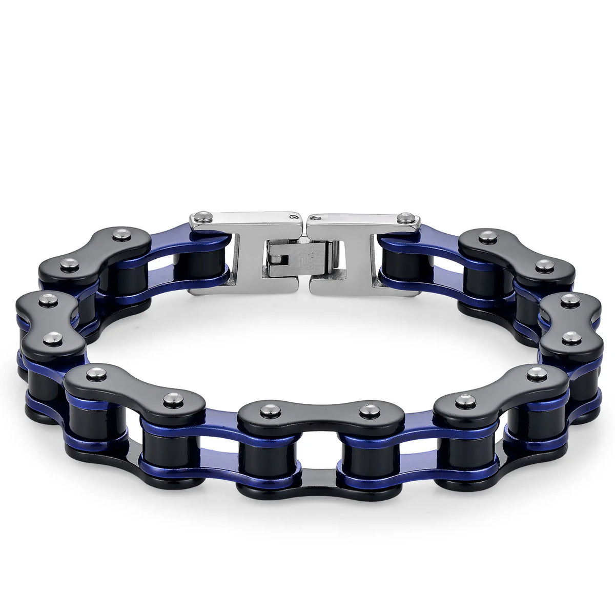 REBEL Stainless Steel Waterproof Anti Non Tarnish Personalized Hip Hop Fine Fashion Jewelry Punk Men's Biker Chain Bracelet