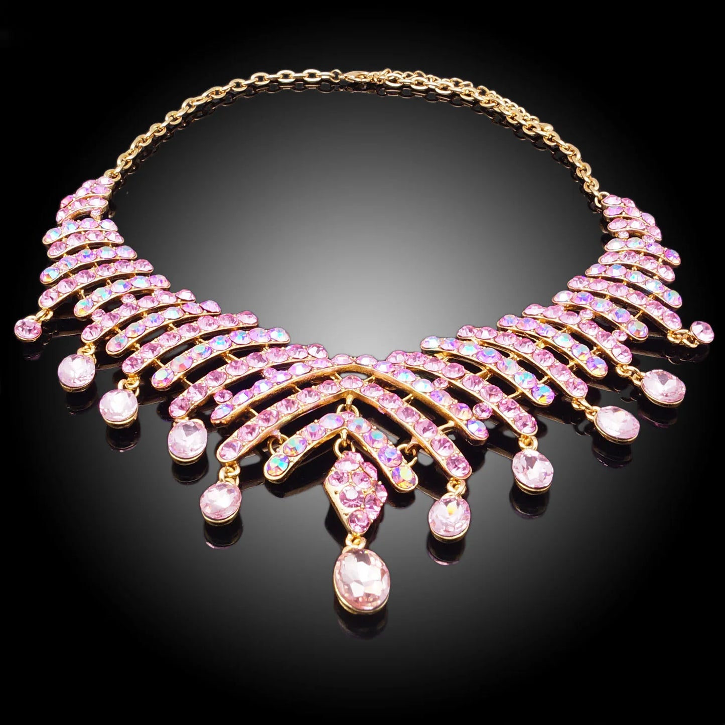 Zhuerrui Necklace Bracelet Earrings Ring Marriage Engagement Bride Jewelry Set Two-piece Jewelry Set HG16010145