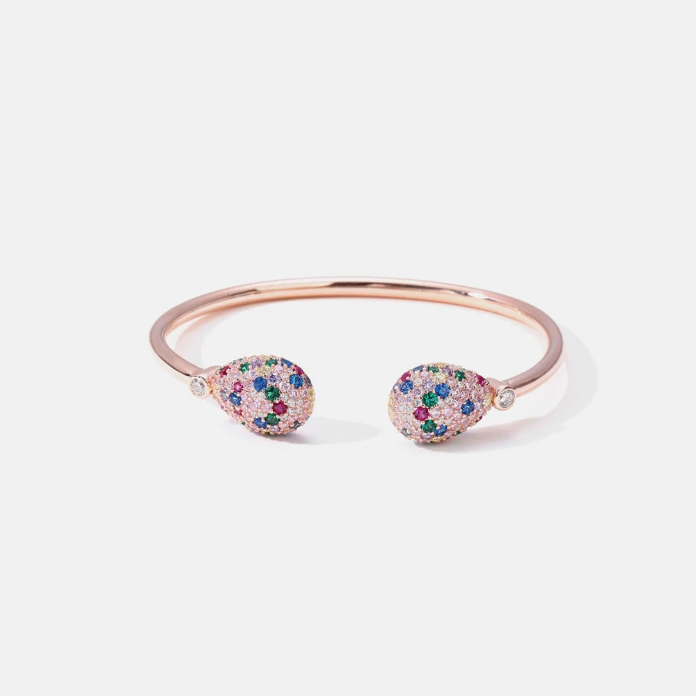 MUSHAN Jewelry Factory S925 Sterling Silver Bracelet High End Light Luxury Electroplated Rose Gold High Carbon Diamond Jewelry