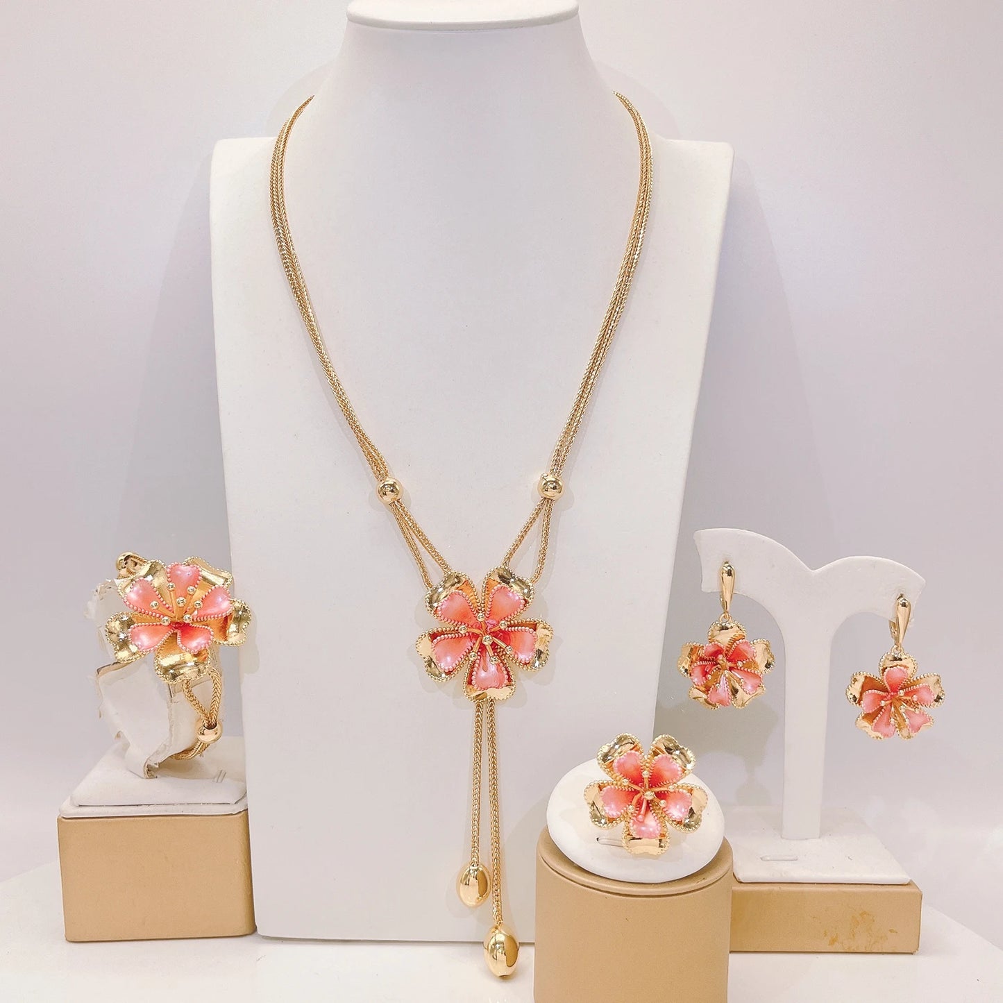 Zhuerrui Nigerian 18k Gold Plated Jewelry Set Brazil Gold Designer Wedding Jewellery Set Fashion   HM2500219