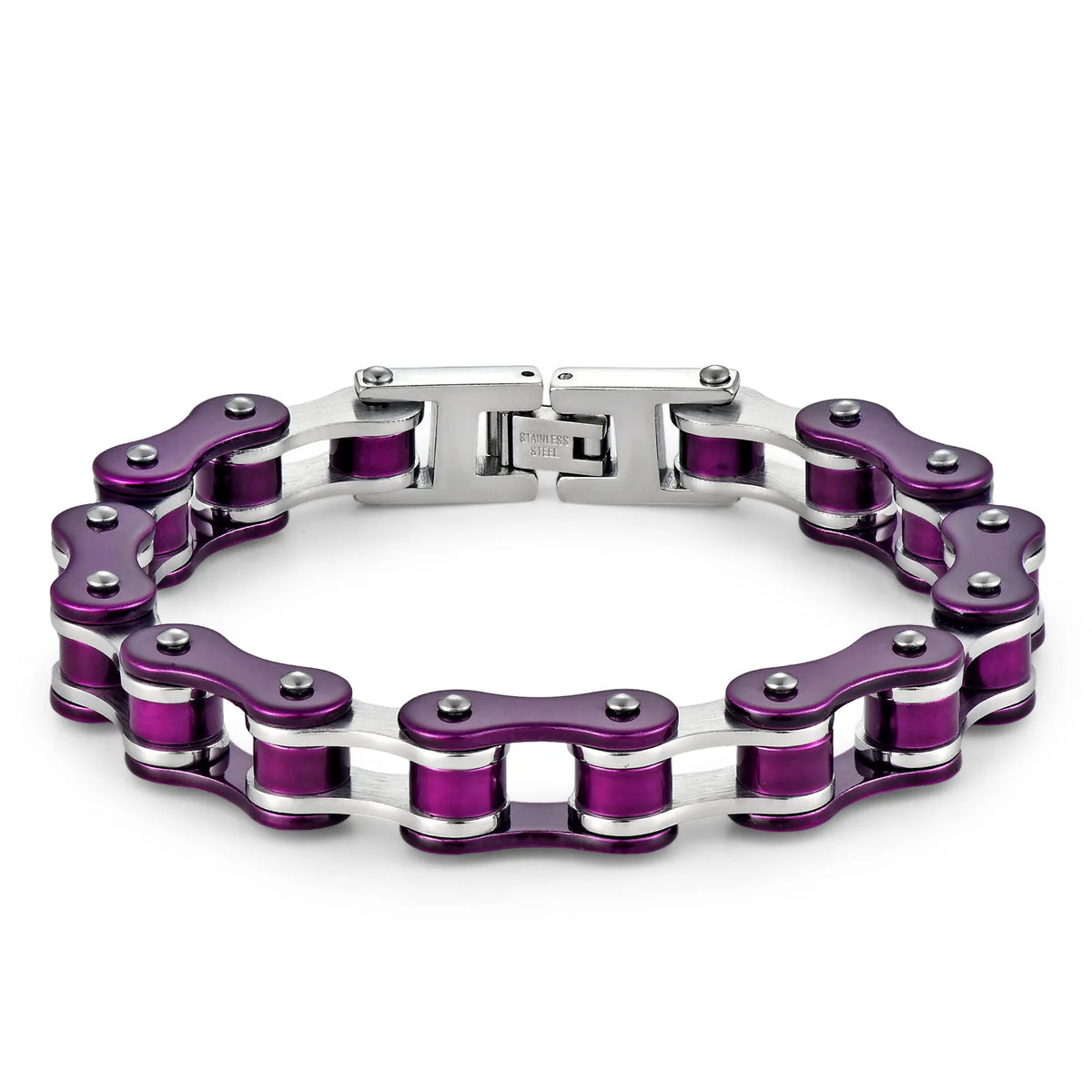 REBEL Stainless Steel Waterproof Anti Non Tarnish Personalized Hip Hop Fine Fashion Jewelry Punk Men's Biker Chain Bracelet
