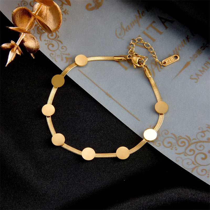 Gold Chain Necklace & Bracelet Jewellery Set | Premium Crafted Everyday Luxury Set