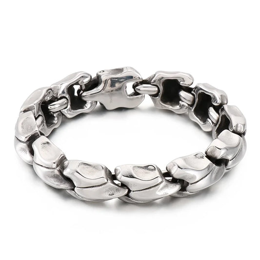 KALEN Vanguard Jewelry Stainless Steel Fashion Bracelets Bangles Punk Links Bracelet for Men