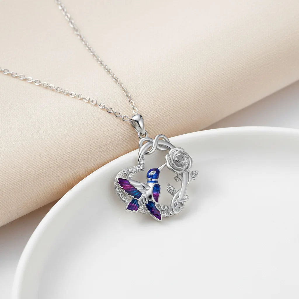 REDheart Silver Plated Heart Pendant Necklace Chai Dog Necklace Sunflower Necklace Bee Daisy Necklace Butterfly Necklace for Women Gift