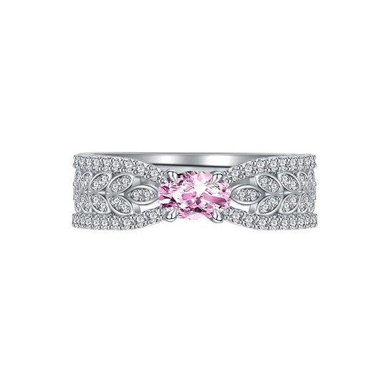 MuShan Jewelry Factory Original Design of Emerald Ring for Women Niche and High End S925 Pure Silver No Fading