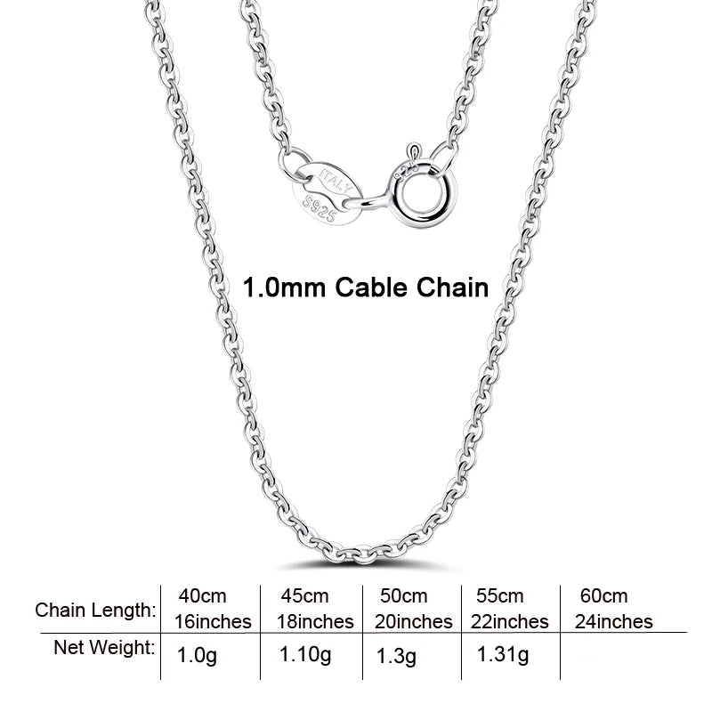 BiG-BOSS RINNTIN BSC-2 High Quality Cadena De Plata 925 Sterling Silver Chains Jewelry Making Thin Necklace Silver Chain for Women