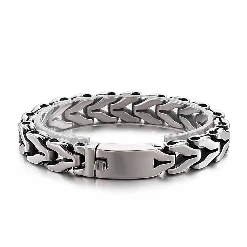 KALEN Mature Stainless Steel Fashion Jewelry Bracelets Casual Style Links Bracelet for Men