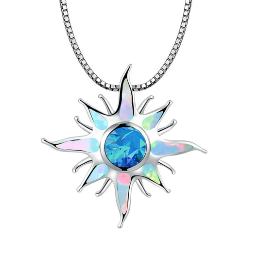 Aobao opal Necklace Gold Plated Statement Jewelry Party Evening Wear
