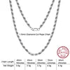 BiG-BOSS Fast Shipping SC Cable Figaro Rope Paperclip Cuban Curb Link Chains Necklace Fine Jewelry 925 Silver Chains for Men Women