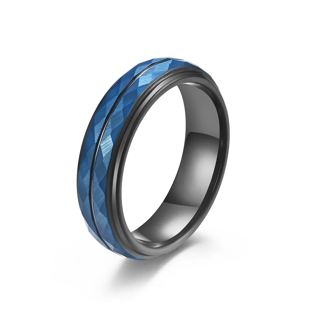 NEWLiFE REBEL Outline Point 6mm Ring in Tungsten