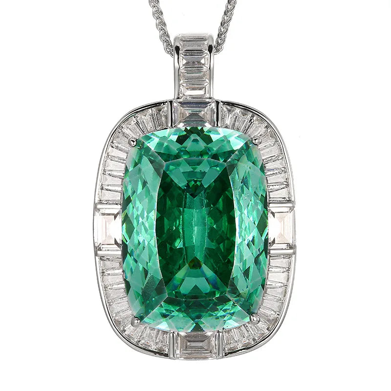 REDheart Fashion 18K Gold Plated Copper Alloy Inlaid Zircon Flower Shape Women's Luxury Pendant Necklace