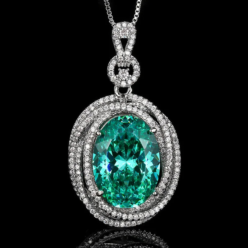 REDheart High-End Fashion Brass Inlaid Zircon Flower Design Gold Plated Women's Luxury Pendant Necklace