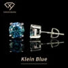 Spot Wholesale Bulk Trendy Fine Jewelry 925 Silver Color Vvs Diamond Moissanite Mossanite Screw Back Stud Earrings for Men Women