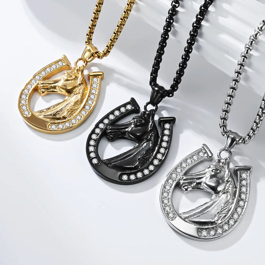 NEWLiFE VIKING Rhinestone Necklace in 18K Gold Plated for Men | Designer Jewellery for women & MEN
