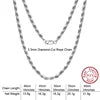 BiG-BOSS Fast Shipping SC Cable Figaro Rope Paperclip Cuban Curb Link Chains Necklace Fine Jewelry 925 Silver Chains for Men Women
