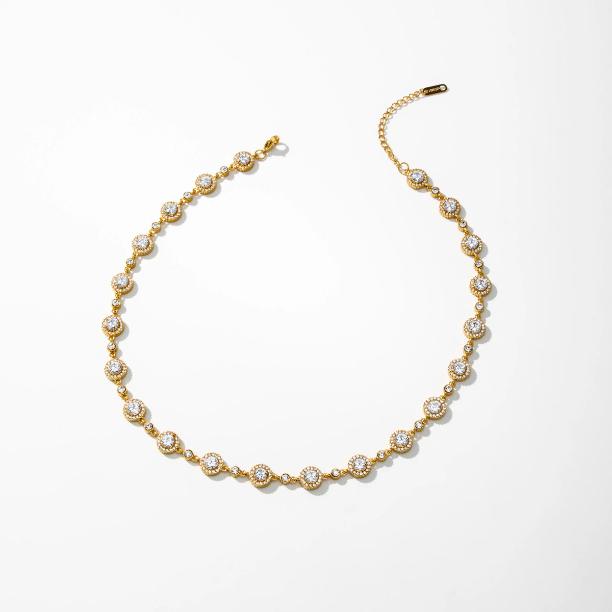 S&S 18K Gold Plated Geometric Zircon Jewellery Set | Necklace & Bracelet | S&S Collection