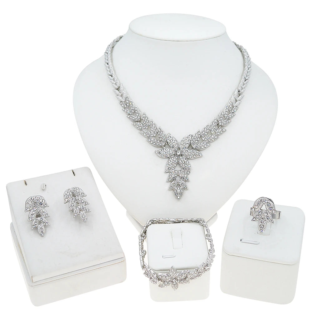 Zhuerrui Nigerian 18k Gold Plated Jewelry Set Brazil Gold Designer Wedding Jewellery Set Fashion Necklaces Jewelry SetsHB2501214