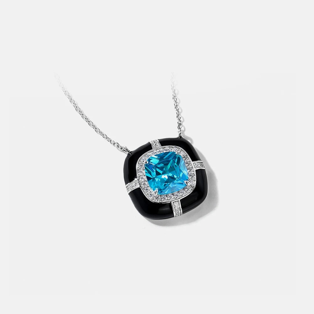 MUSHAN Jewelry Factory S925 Silver Necklace Electroplated White Gold Light Luxury Original Design