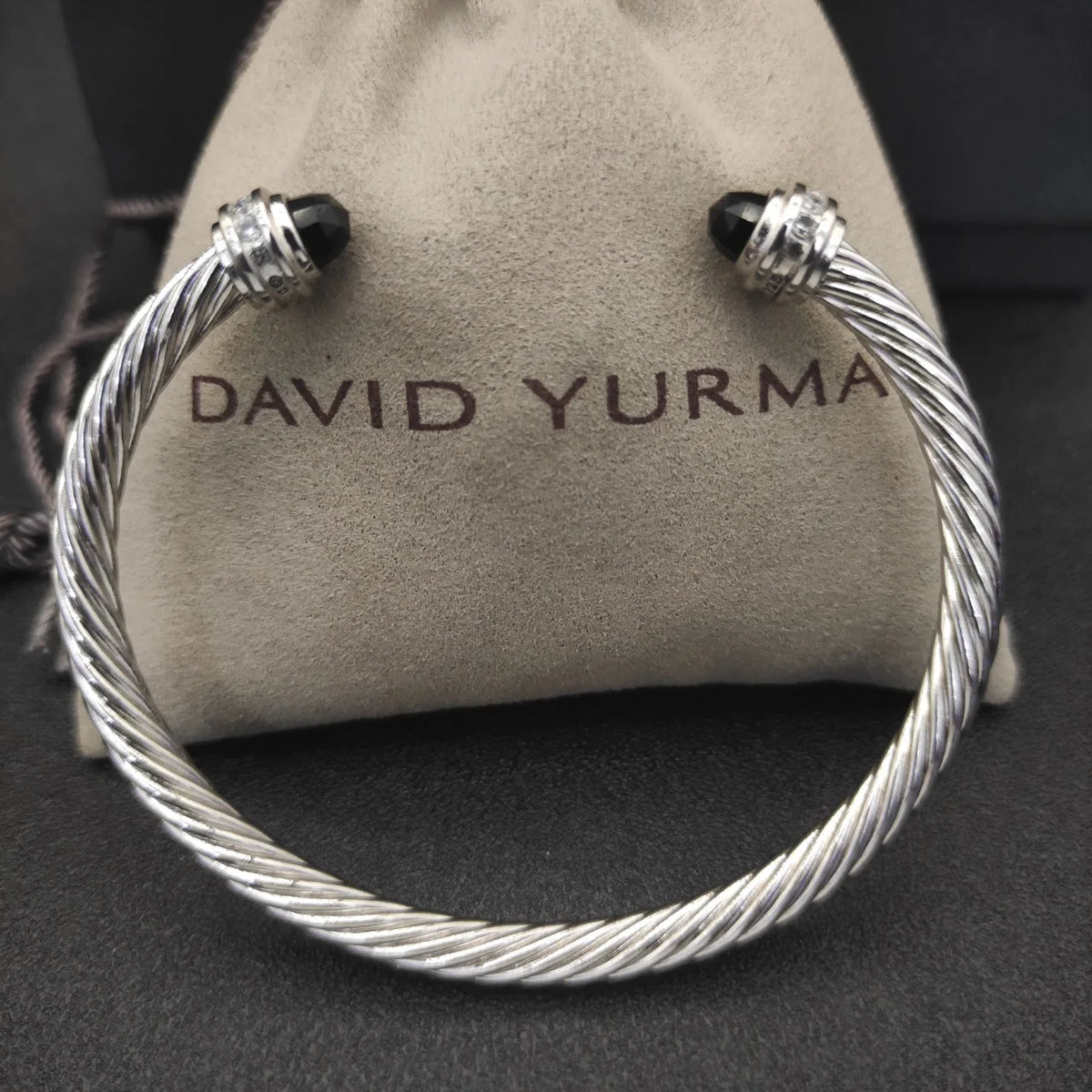 FASHIONISTA DY High-Quality 5mm Silver-Plated Diamond Fashion Bracelet, Stylish Silver-Plated Colored Gemstone Bangle, Jewelry