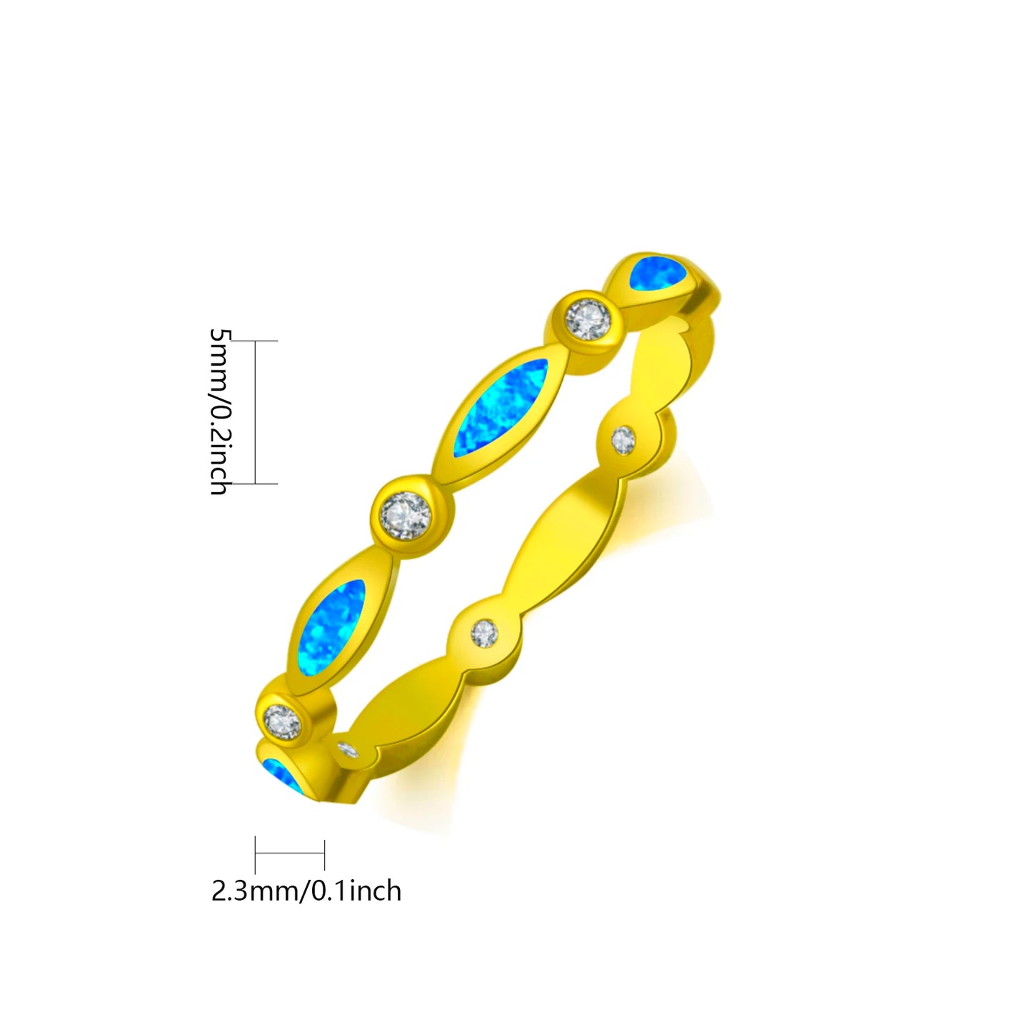 Elegant Double-Heart Opal Promise Ring -& CZ Paved Band | Romantic Daily Jewelry Bulk Gifts