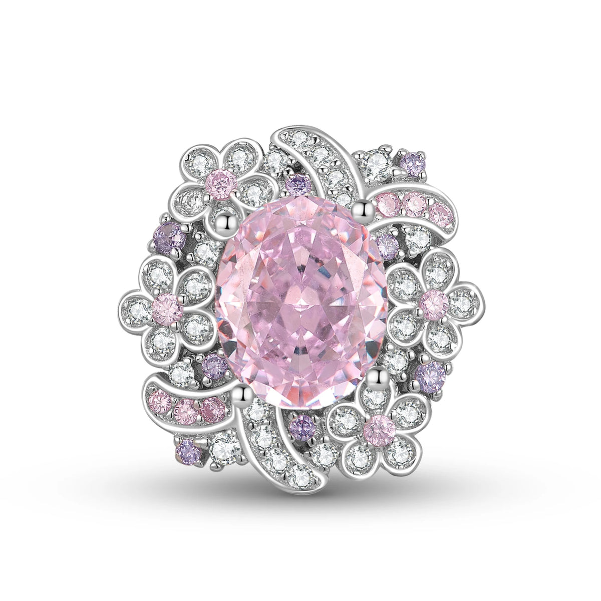 S&S 925 Silver Geometric Pendant Necklace | Diamond & Crystal Collection