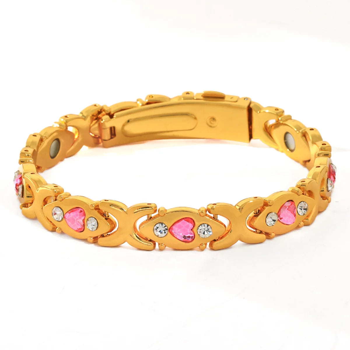 European and American fashion detachable energy magnet bracelet with diamond-encrusted and adjustable ladies bracelet