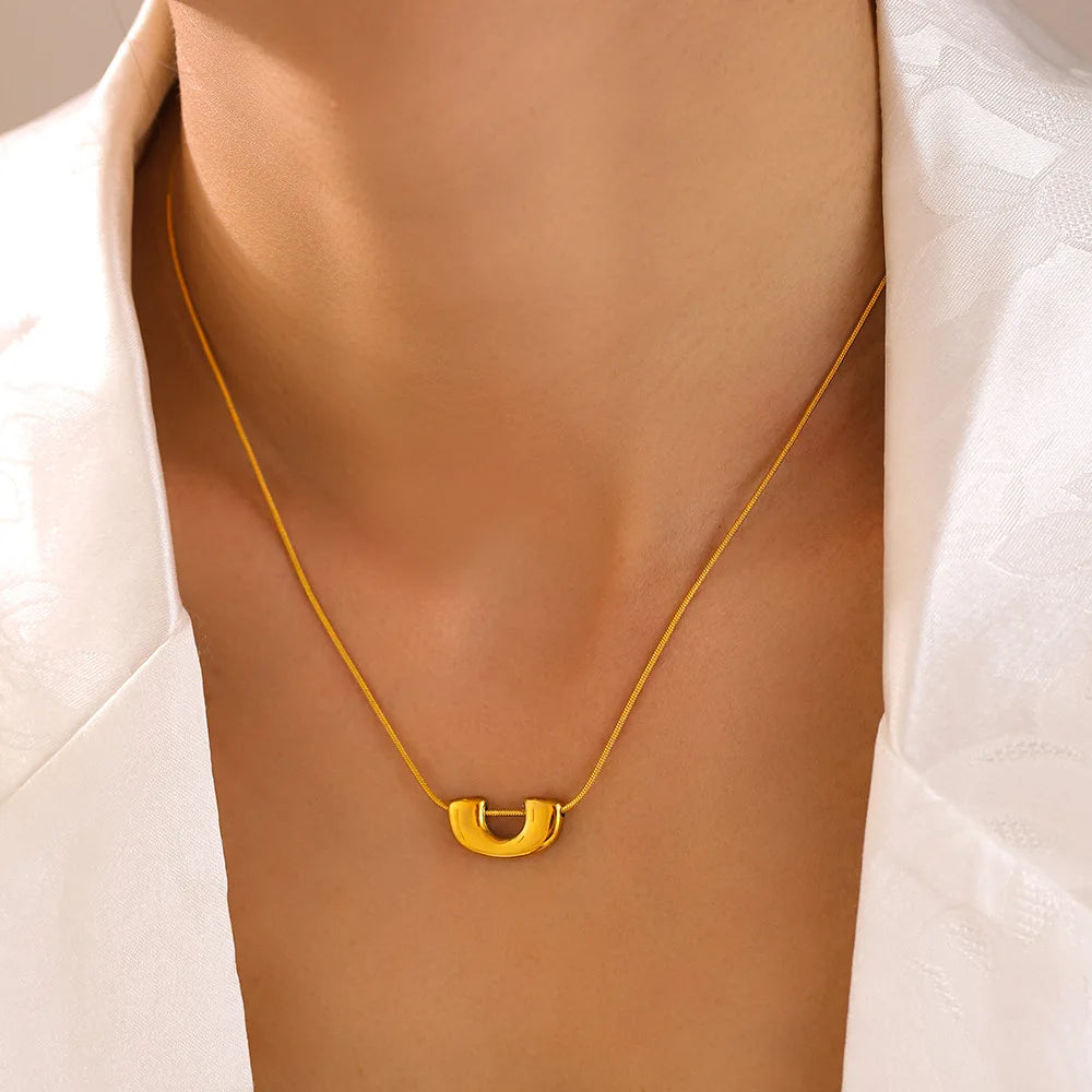 French Butterfly Pendant Collarbone Necklace & Earrings | Gold & Silver Stainless Steel Fashion Jewellery