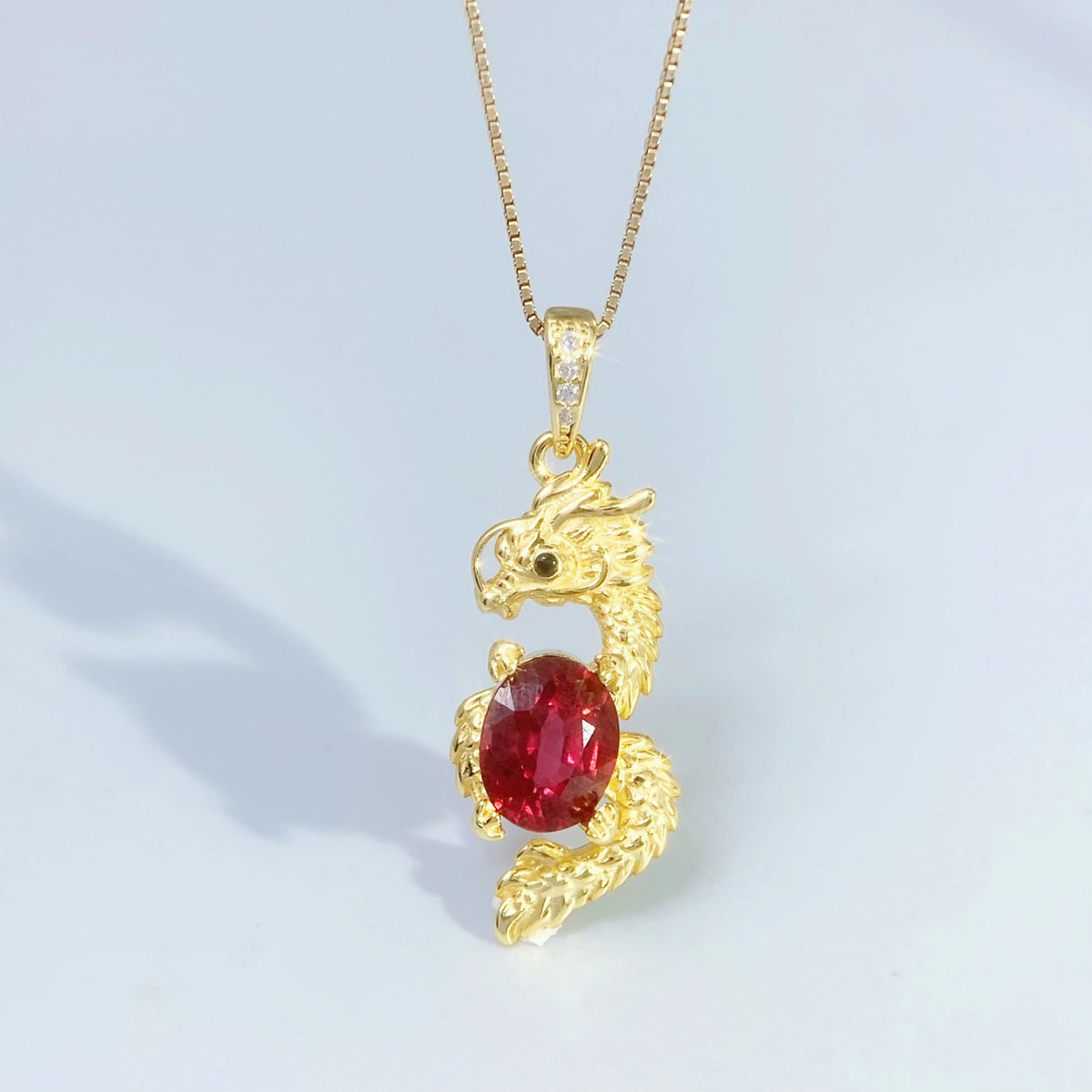 Gioiellieri Natural Pyrope Garnet Pendant with S925 Sterling Silver for Women Classic Deep Red Gemstone Jewelry Anniversary Birthday Gift