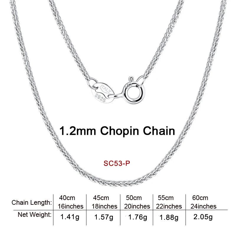S&S 925 Sterling Silver Chain Necklace — Rope, Figaro, Cuban & Box | S&S Collection