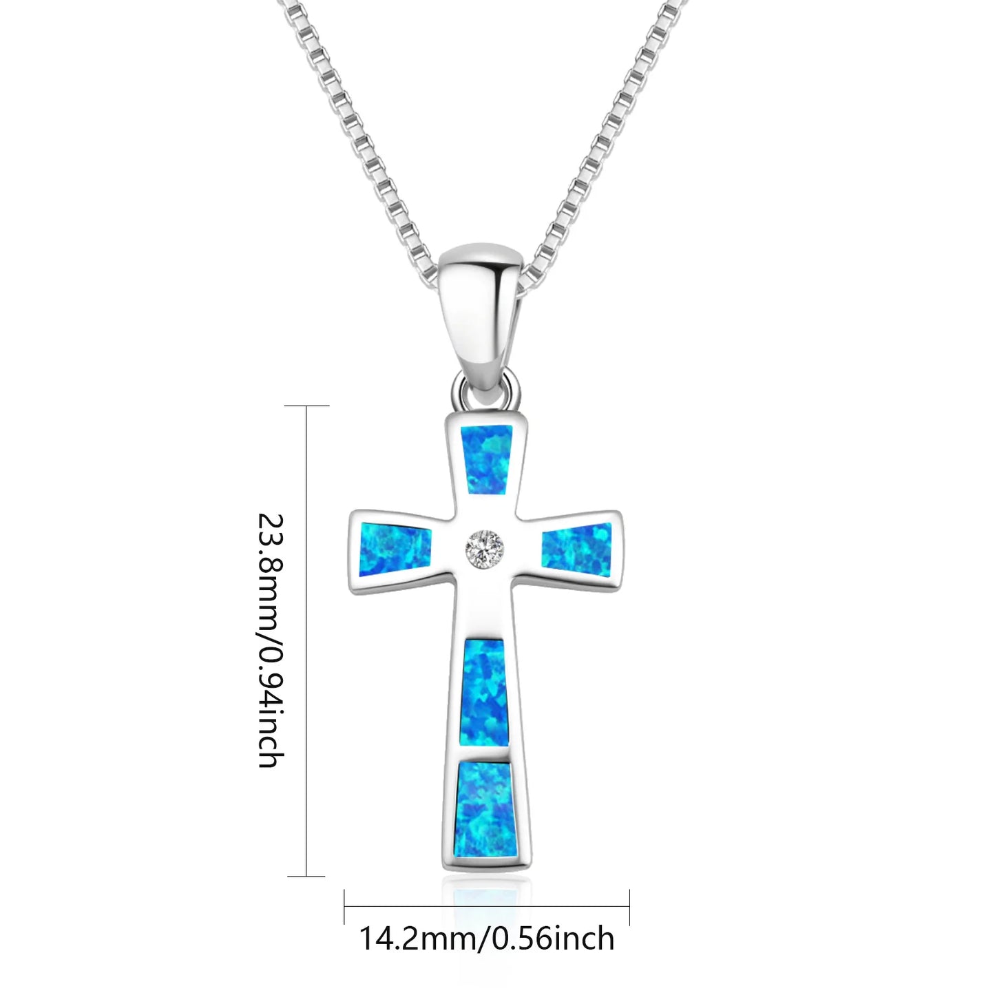 Opal New Ocean Series Blue Opal Turtle Necklace, Turtle Pendant Sweater Chain, Opal Necklace