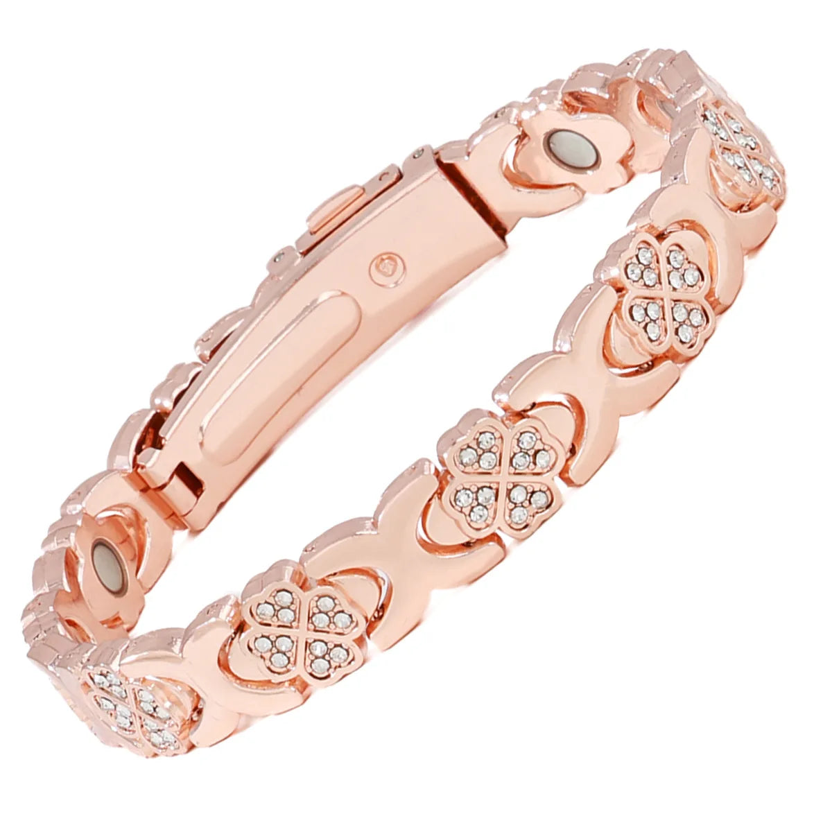 European and American fashion detachable energy magnet bracelet with diamond-encrusted and adjustable ladies bracelet