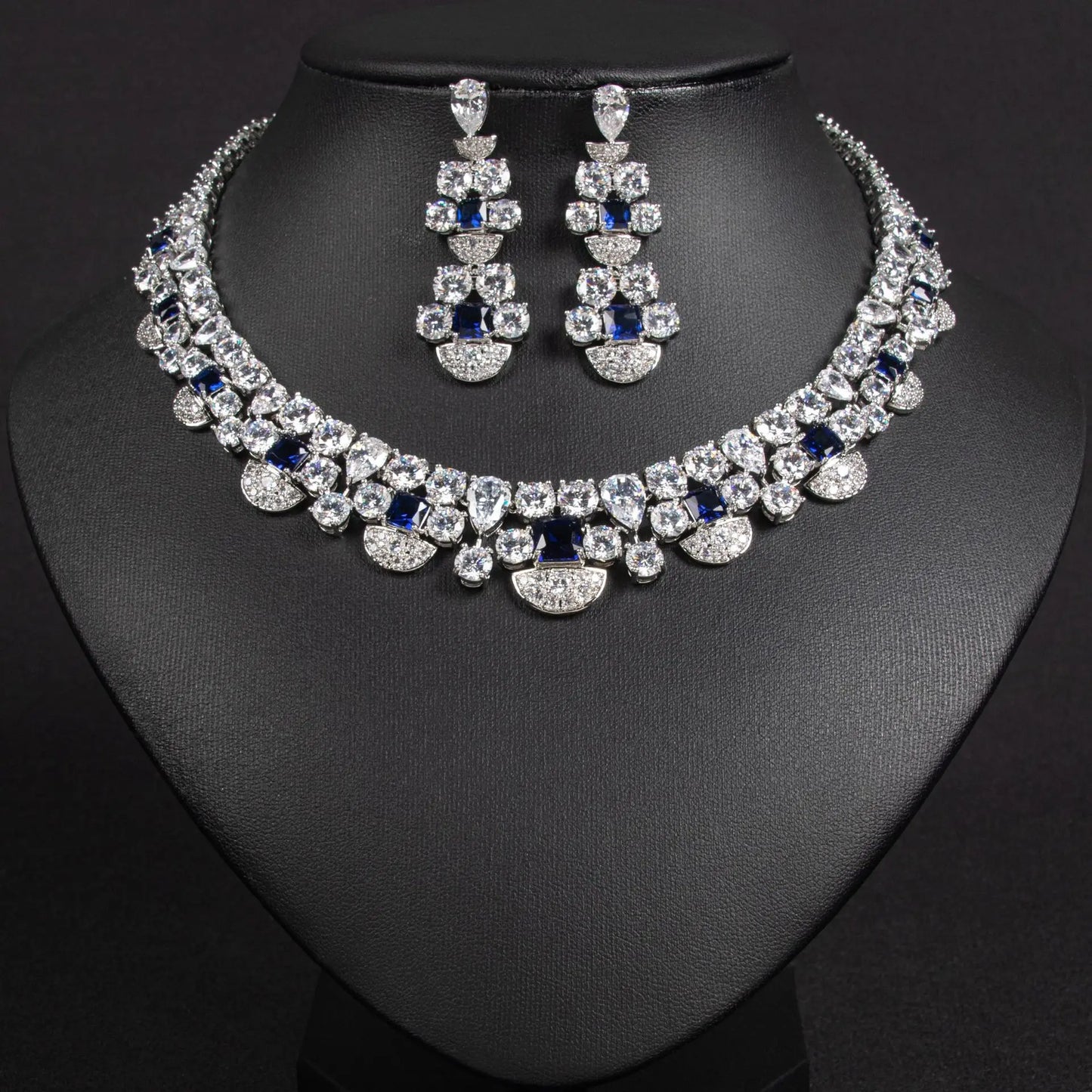 Elegant Jewellery Set in the Latest Style Complete Set Allured Yellow Zirconia Stones Available with Paired Earrings
