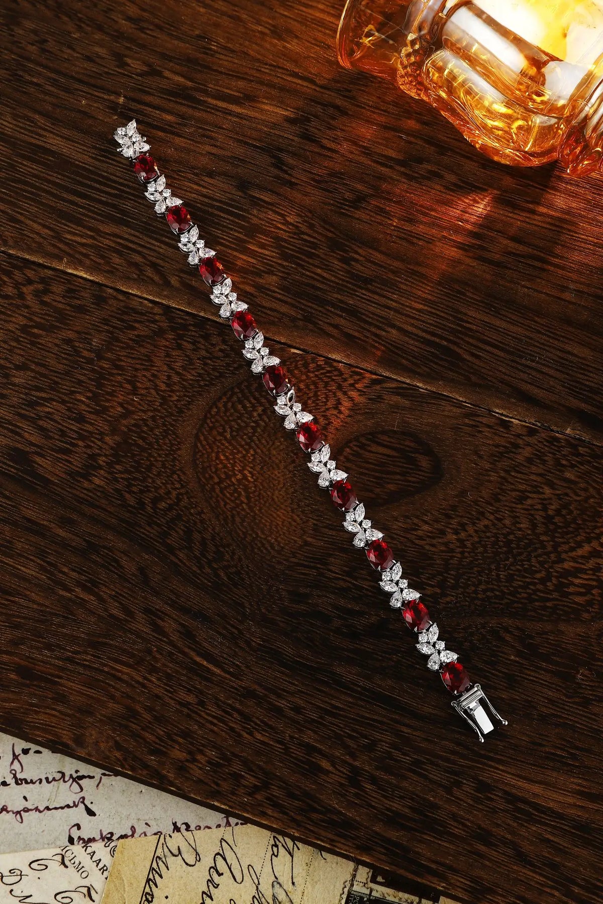 ArtistA Custom Bracelets S925 Silver Lab Grown Ruby Tennis Bracelets for Her Women Luxury Jewelry Wedding Brand Bangles