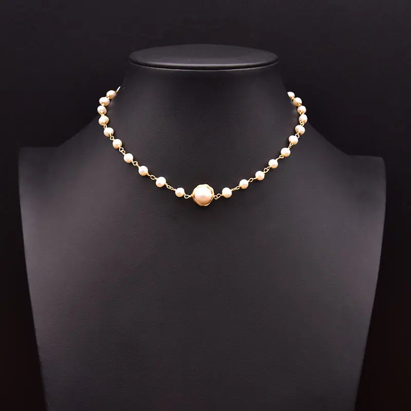 100% Natural Baroque Pearls Long Chain Pendant Necklace Trend Elegance Charm High Quality Jewelry Wholesale Customization