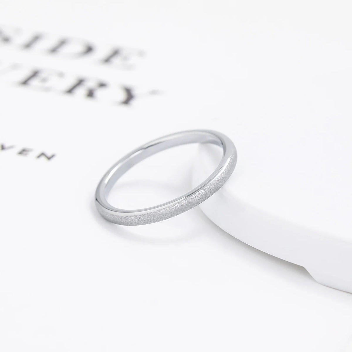 NEWLiFE REBEL District Frame Tungsten Ring