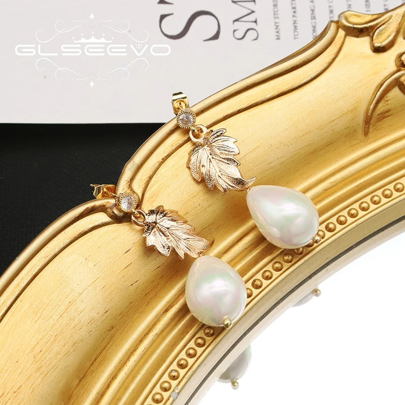 Leaves Natural Shell Earrings Original Design Korean Fashion Luxury Elegant Wedding Jewelry 2026 New in