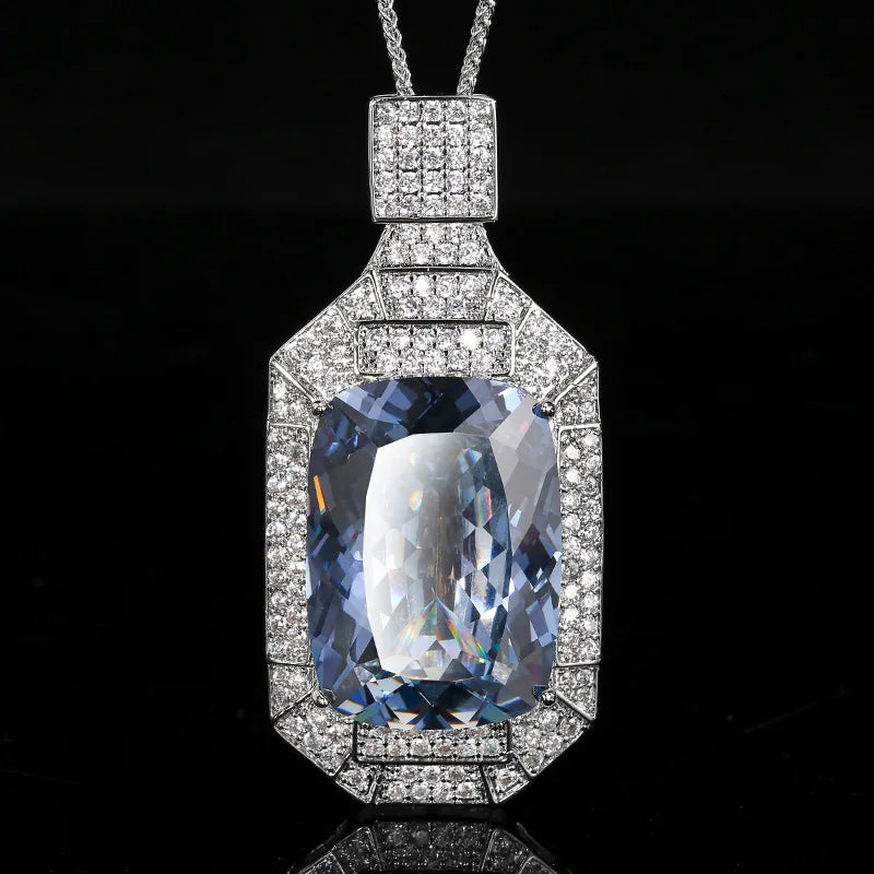 REDheart Inlaid Zircon Copper Gold-Plated Flower Design Perfume Pendant Fashion Simulation Color Treasure Luxury Atmosphere Wedding Party