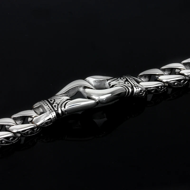 KALEN Stainless Retro Vintage Bracelet Men En Acier Inoxydable Bracelets Acier Inoxydable