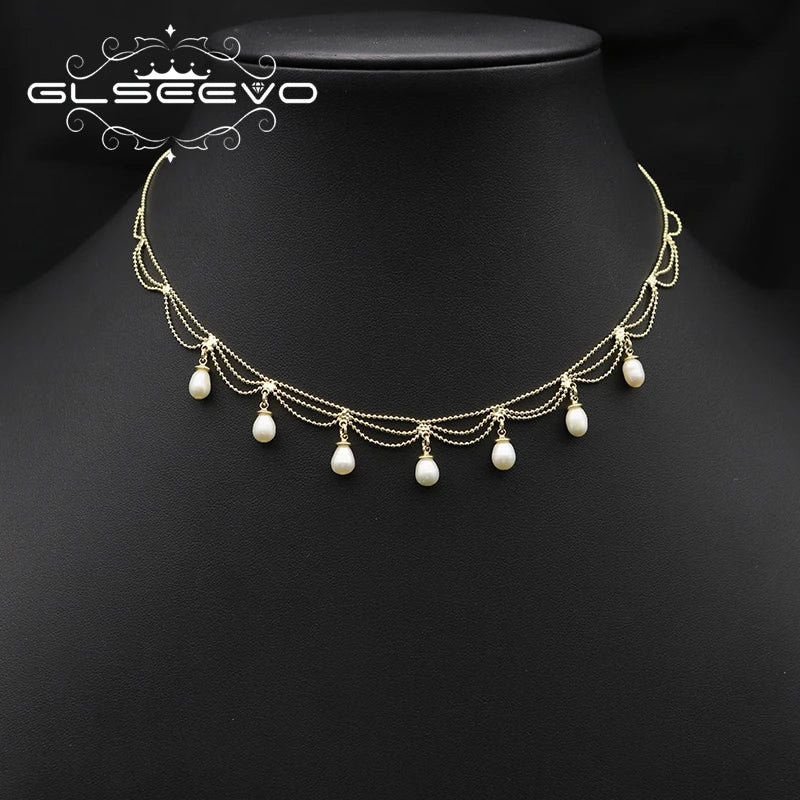 100% Natural Baroque Pearls Long Chain Pendant Necklace Trend Elegance Charm High Quality Jewelry Wholesale Customization